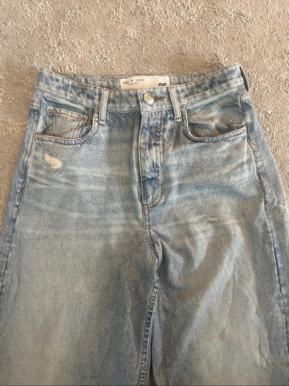 Rag & Bone Denim Wide Leg Jeans Size 25 Baggy Comfy Y2K